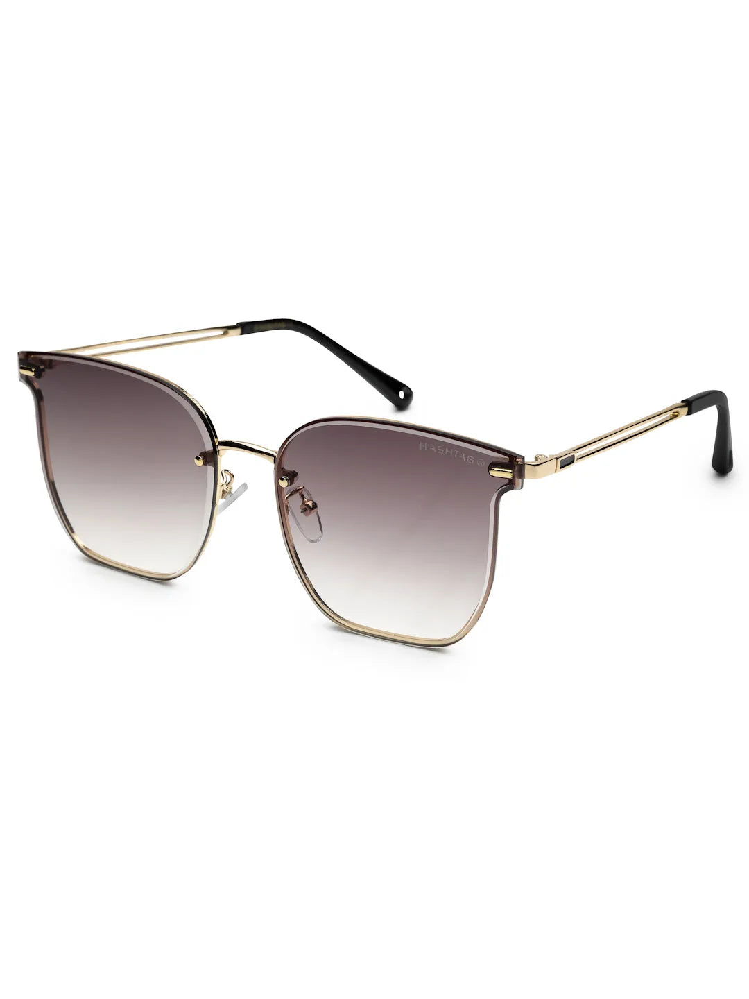 Arionis | Gradient Brown Oversized Full Rim Wayfarer Sunglasses for Women [UV-protected]