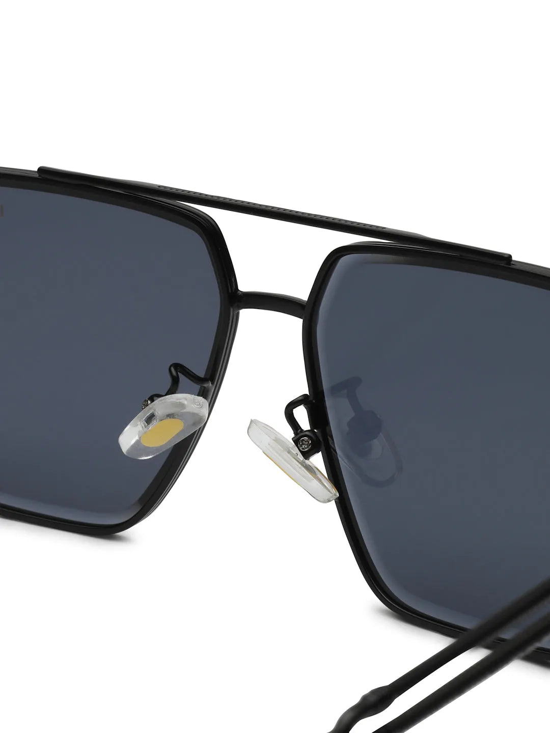 Orbital | Black Medium Full Rim Rectangle Sunglasses for Men & Women [UV-protected]