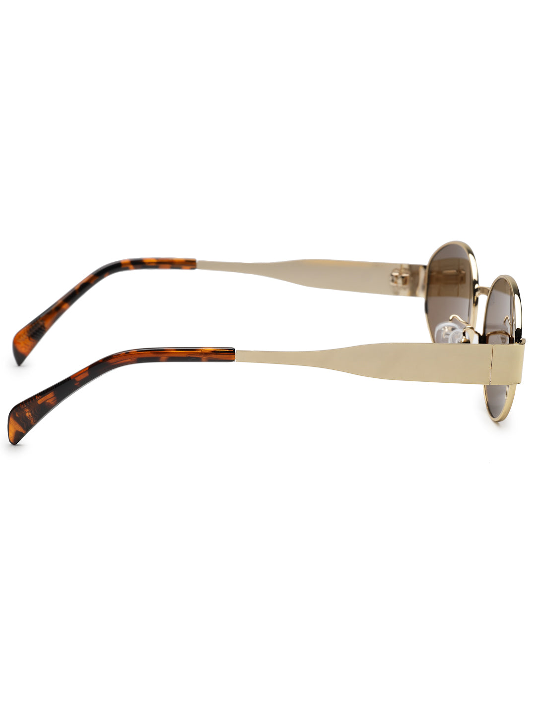 Ivory | Brown Medium Full Rim Oval Sunglasses for Women [UV-protected]