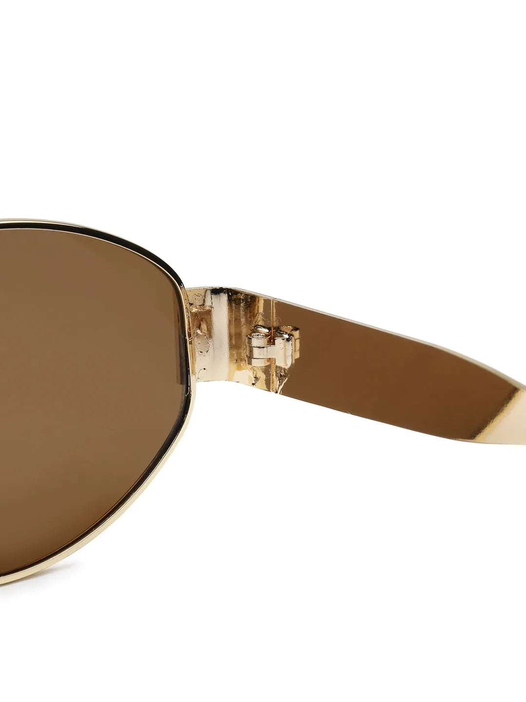 Ivory | Brown Medium Full Rim Oval Sunglasses for Women [UV-protected]