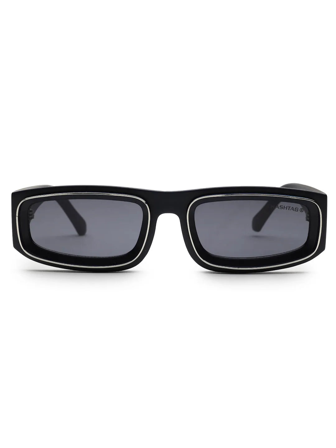 Crystix | Blue Small Full Rim Rectangle Sunglasses for Men & Women [UV-protected]
