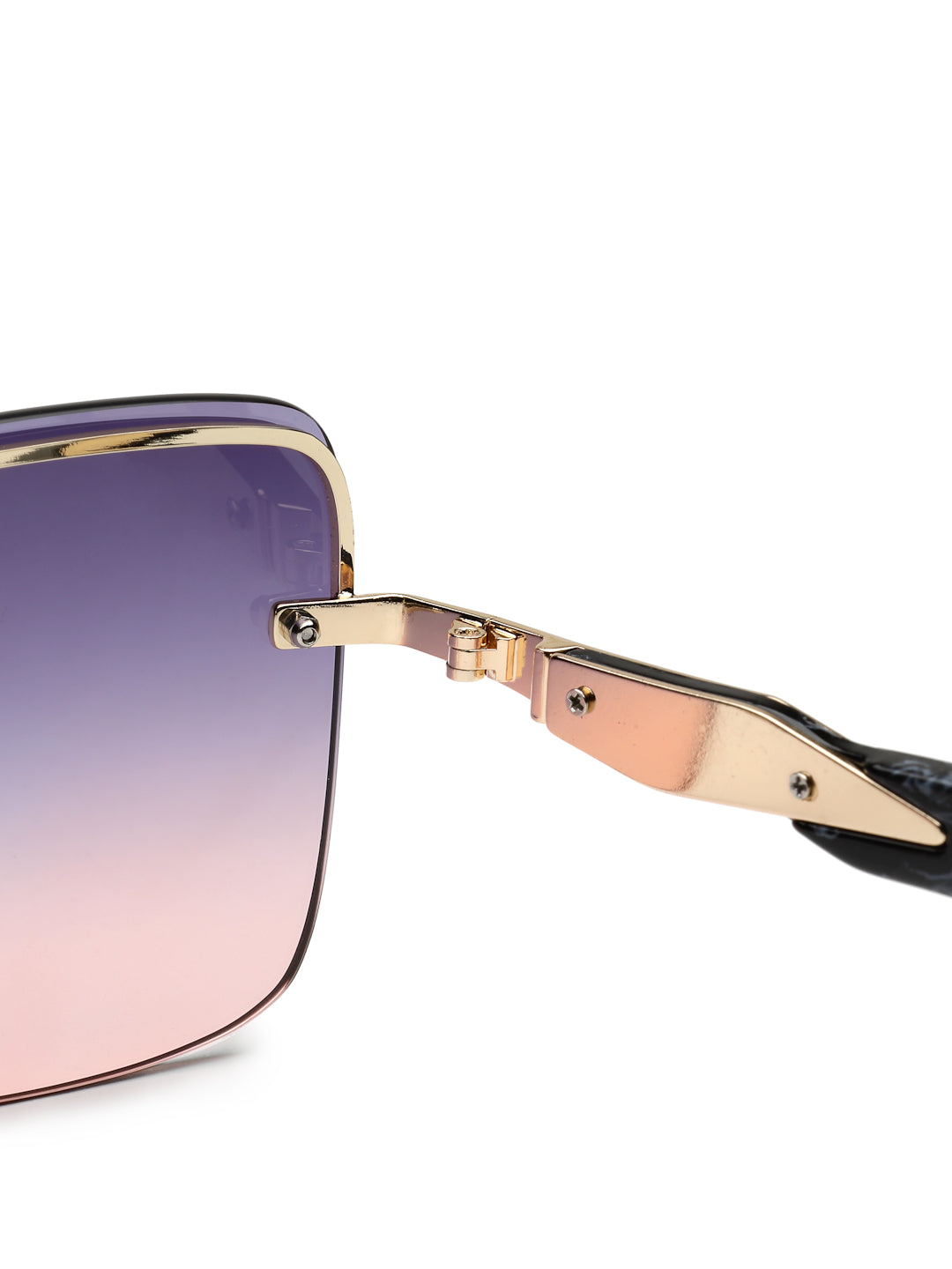 Parion | Gradient Purple & Pink Medium Full Rim Rectangle Sunglasses for Women [UV-protected]