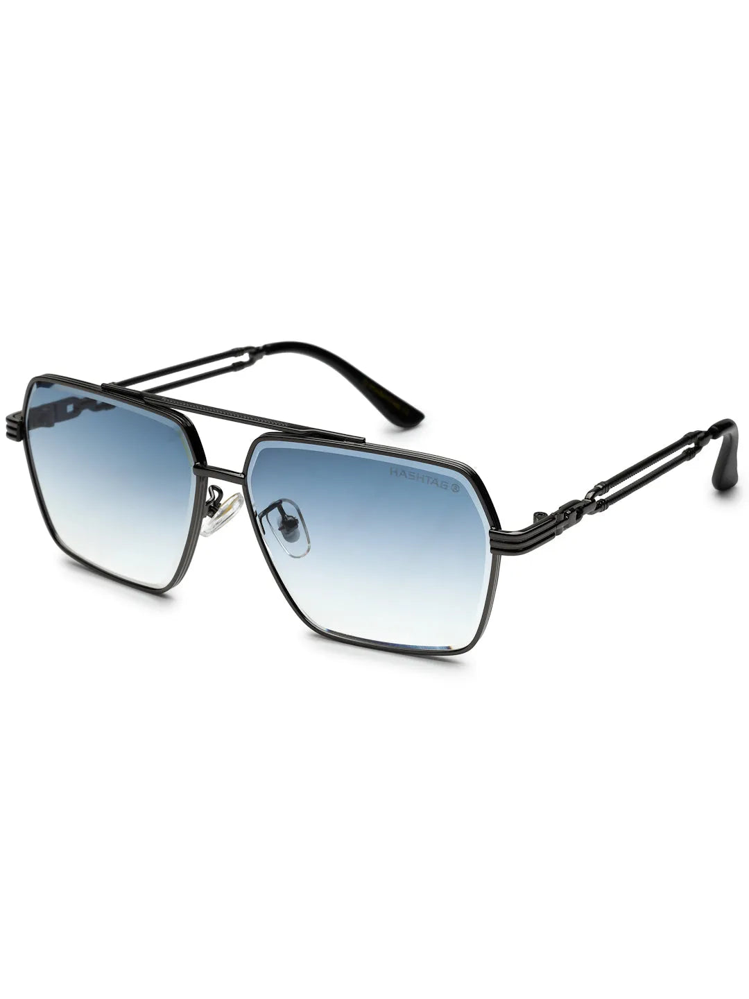 Orbital | Gradient Grey Medium Full Rim Rectangle Sunglasses for Men & Women [UV-protected]