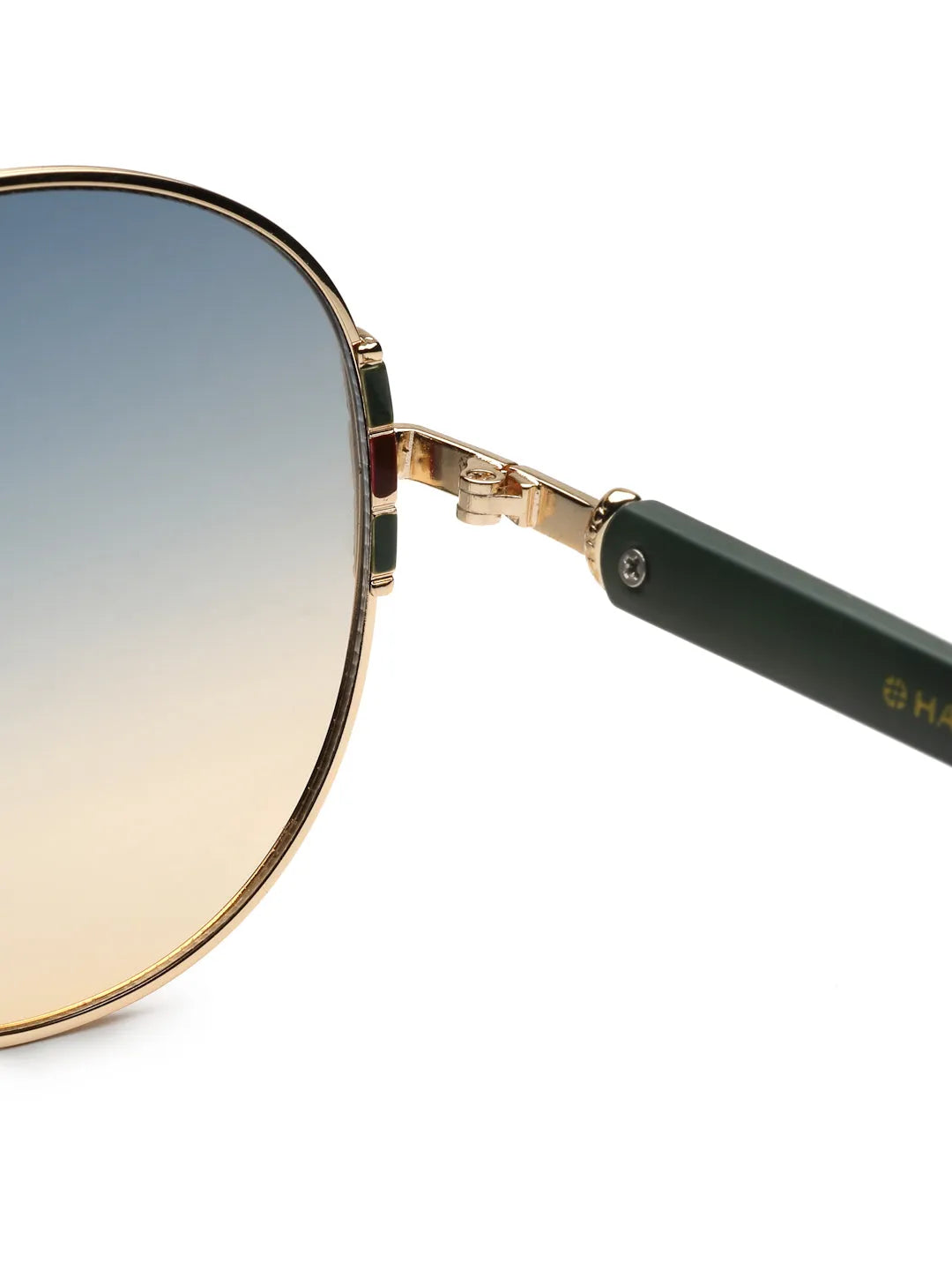Drakon | Gradient Green Oversized Full Rim Round Sunglasses for Women [UV-protected]