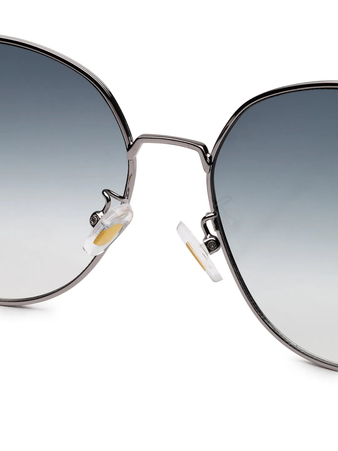 Drakon | Silver Oversized Full Rim Round Sunglasses for Women [UV-protected]
