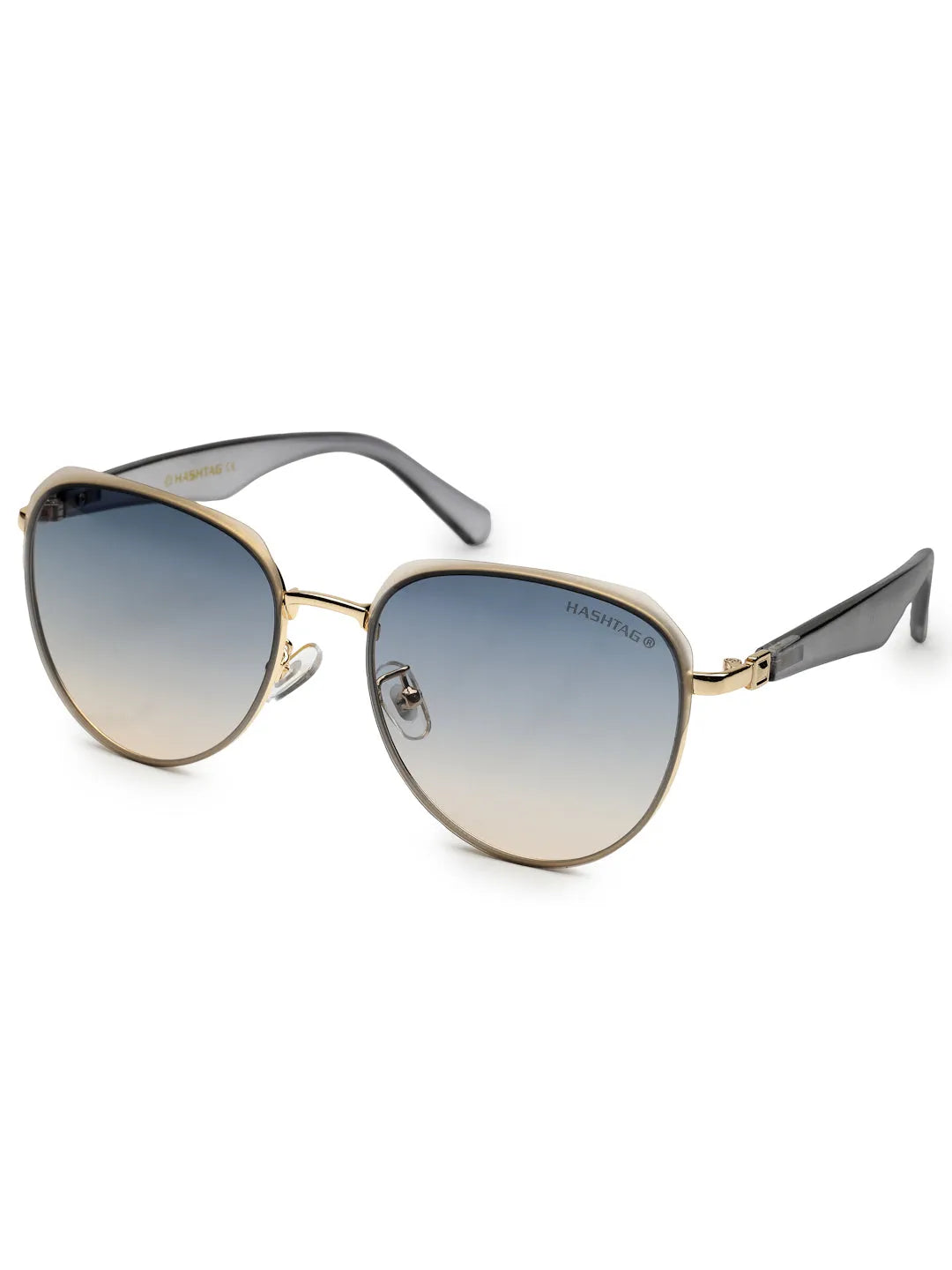 Eclipra | Gradient Purple Large Full Rim Oval Sunglasses for Women [UV-protected]