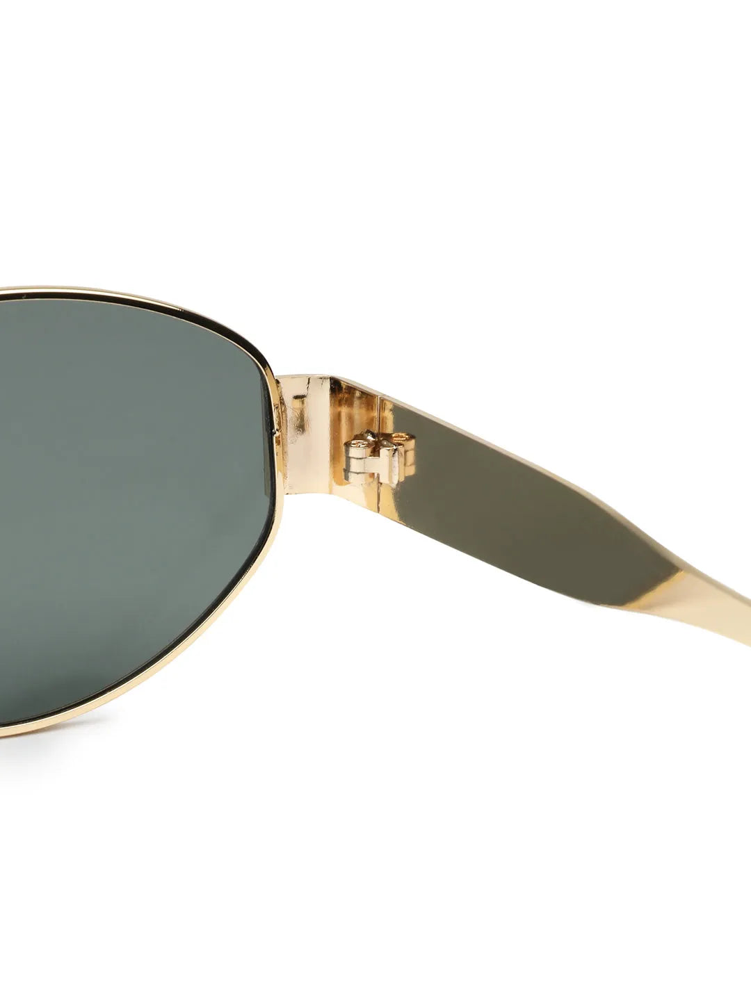 Ivory | Green Medium Full Rim Oval Sunglasses for Women [UV-protected]