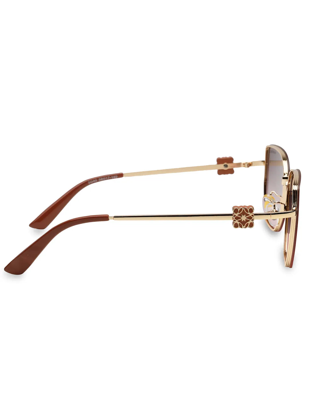 Nebular | Gradient Brown & Pink Medium Full Rim Rectangle Sunglasses for Women [UV-protected]