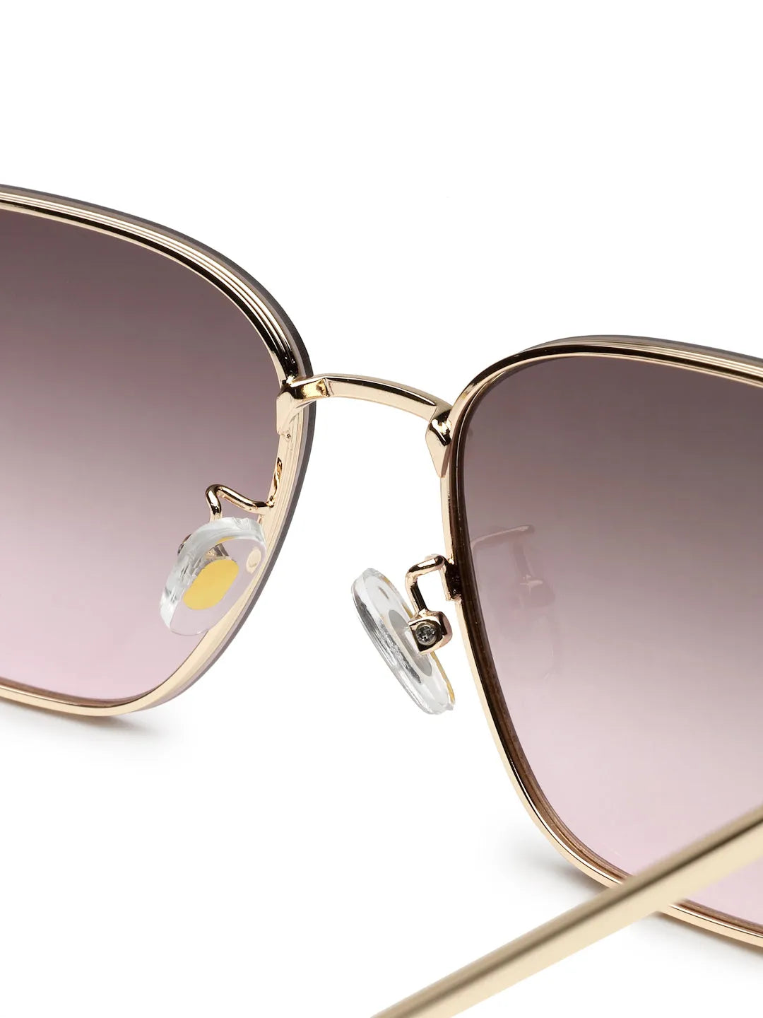 Nebular | Gradient Brown & Pink Medium Full Rim Rectangle Sunglasses for Women [UV-protected]
