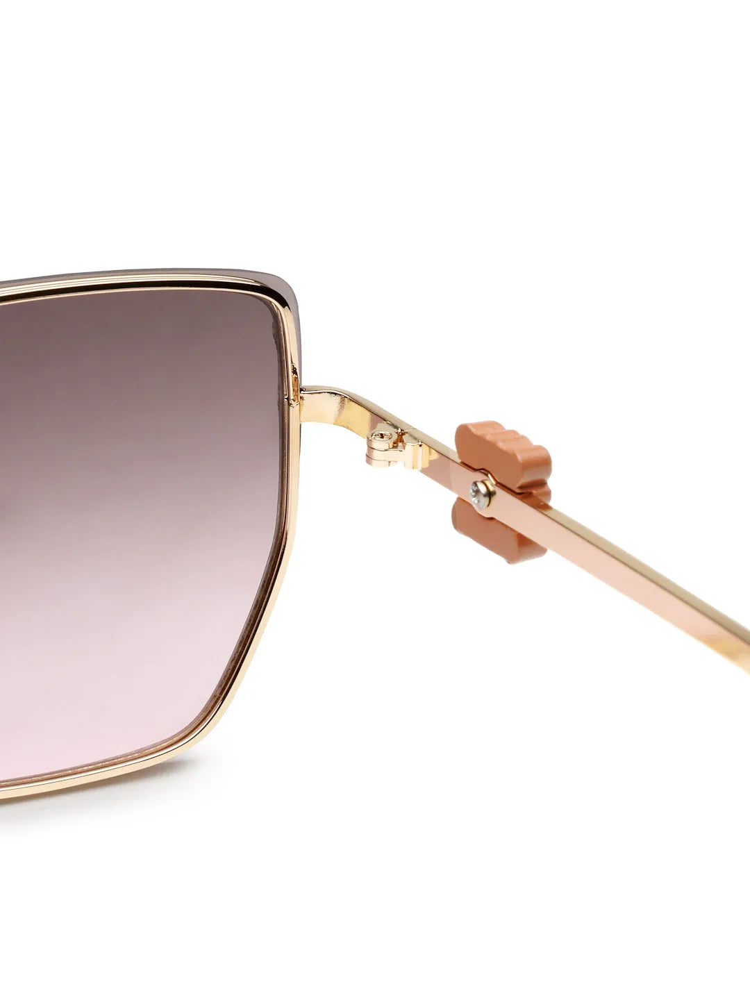 Nebular | Gradient Brown & Pink Medium Full Rim Rectangle Sunglasses for Women [UV-protected]