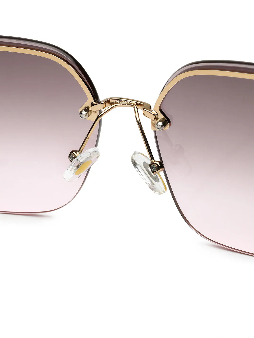 Parion | Gradient Brown & Pink Medium Full Rim Oversized Sunglasses for Women [UV-protected]