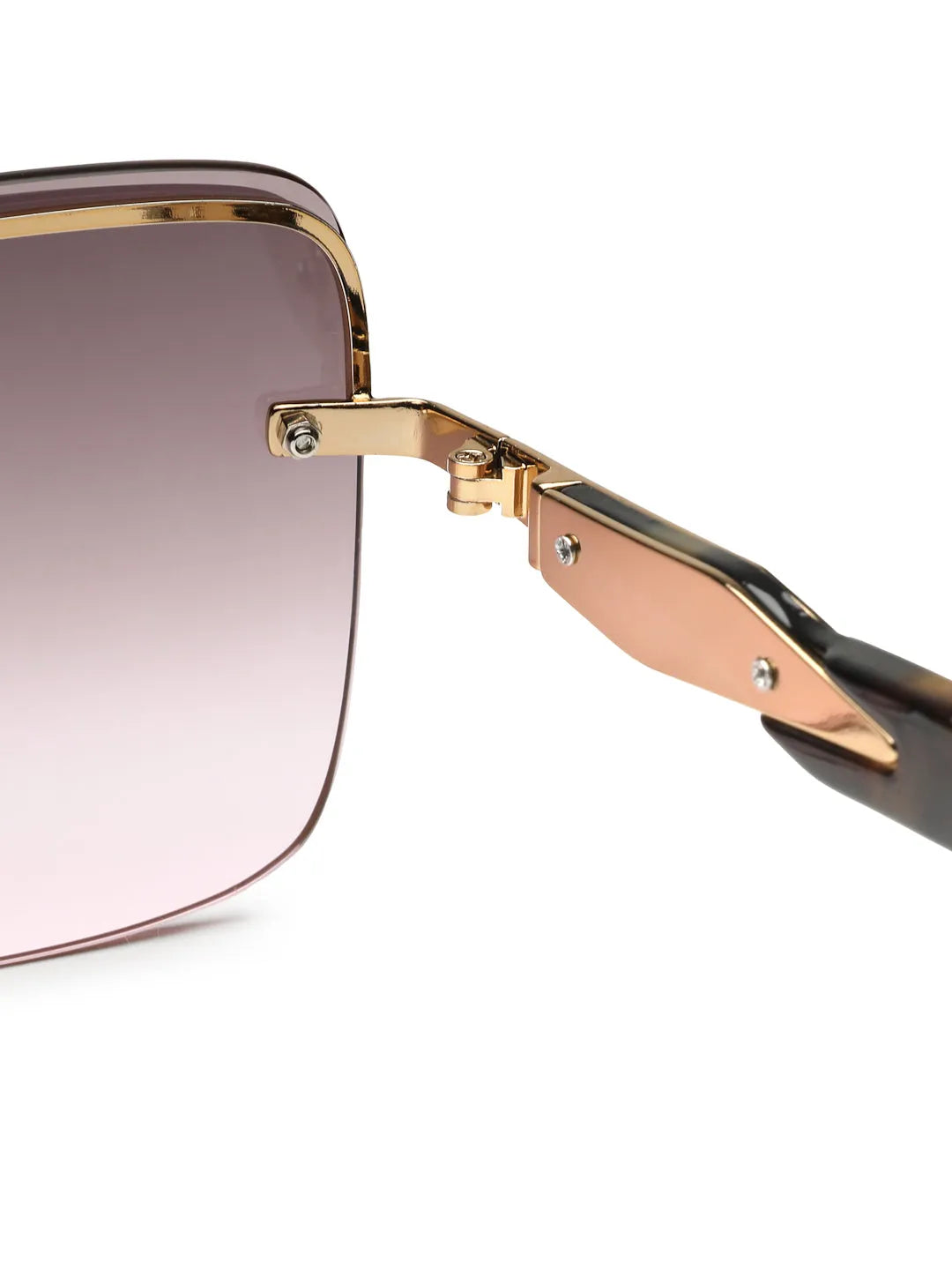 Parion | Gradient Brown & Pink Medium Full Rim Oversized Sunglasses for Women [UV-protected]