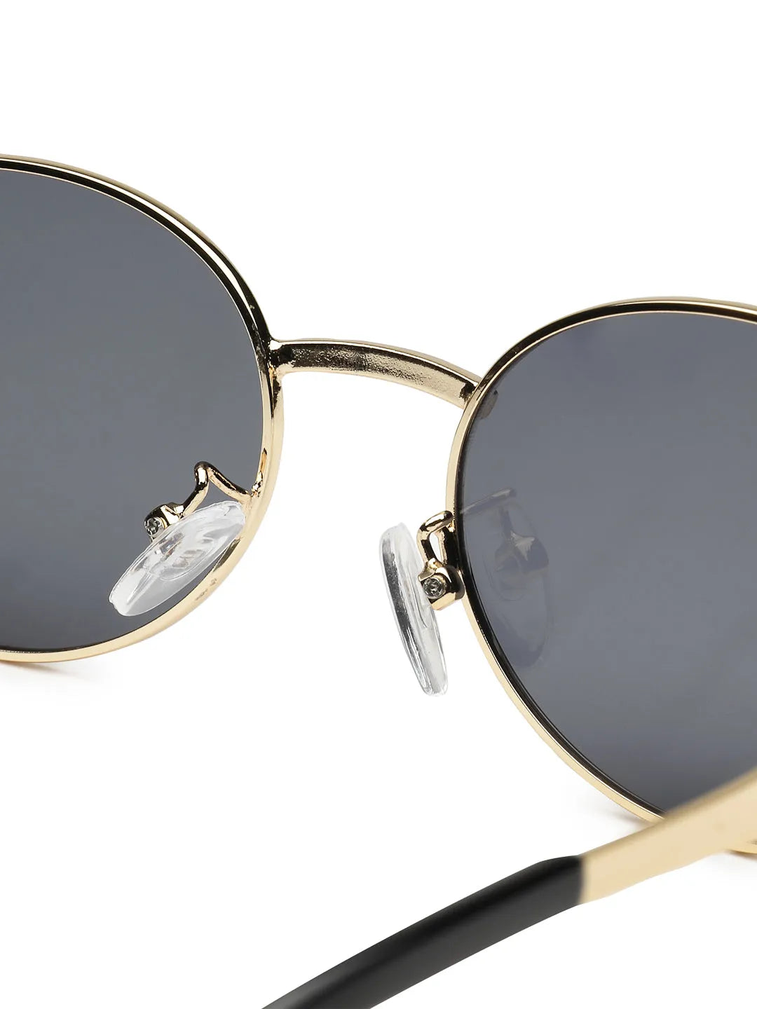 Ivory | Golden Medium Full Rim Oval Sunglasses for Women [UV-protected]