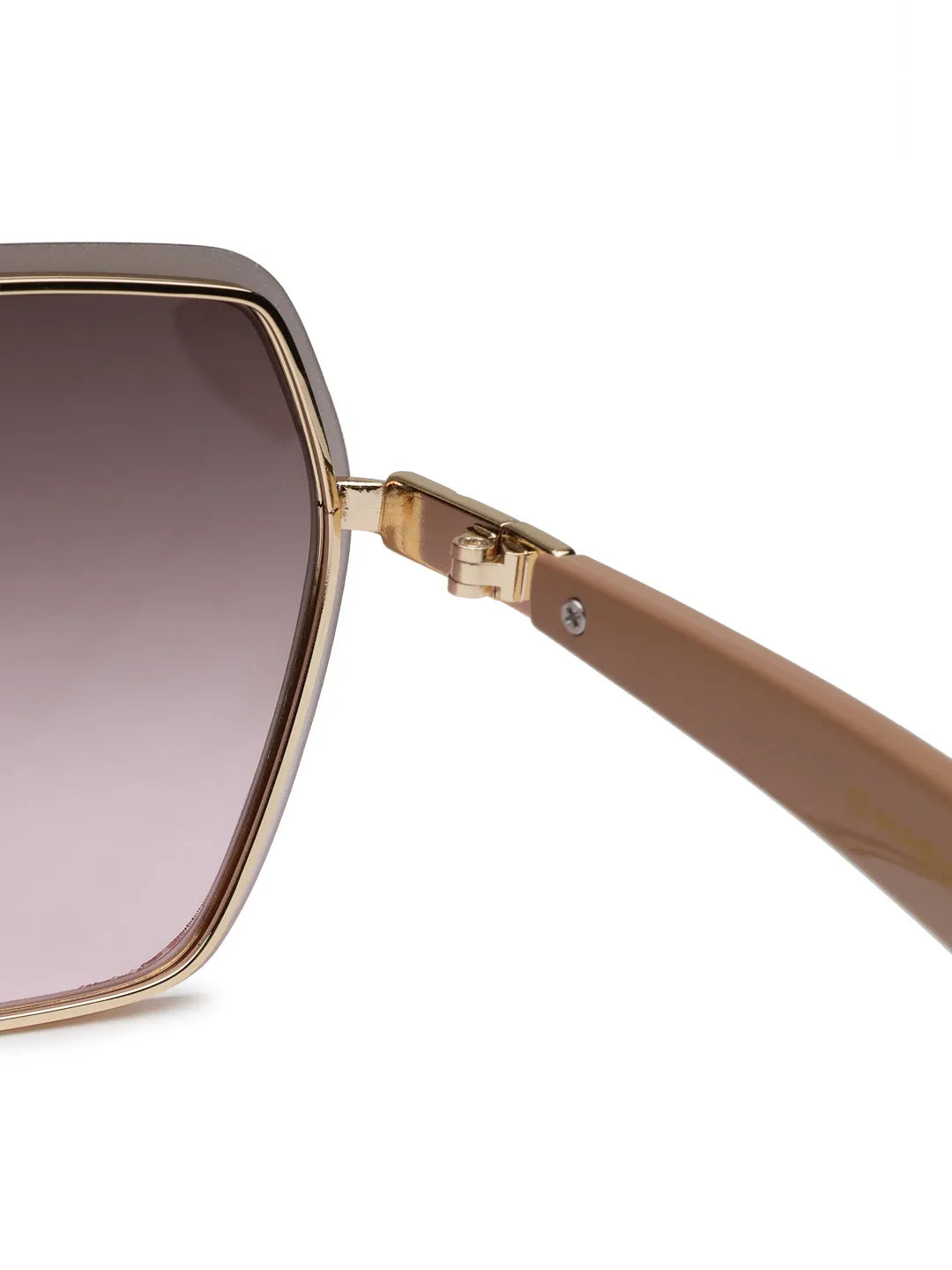 Arion | Gradient Grey & Pink Oversized Full Rim Hexagonal Sunglasses for Women [UV-protected]