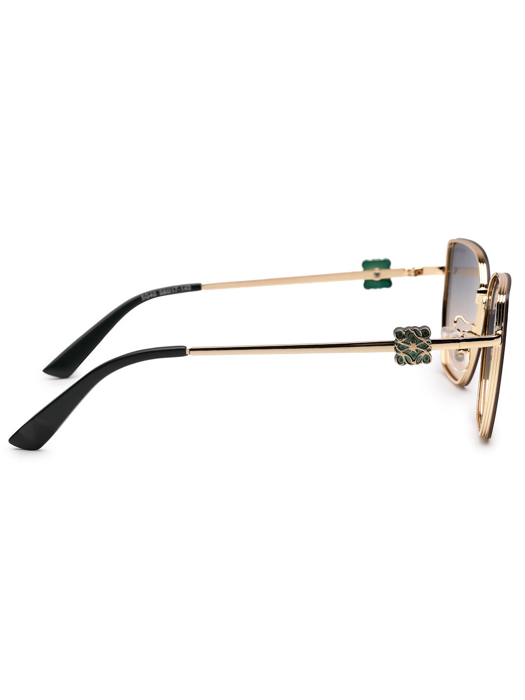 Nebular | Gradient Green Medium Full Rim Rectangle Sunglasses for Women [UV-protected]