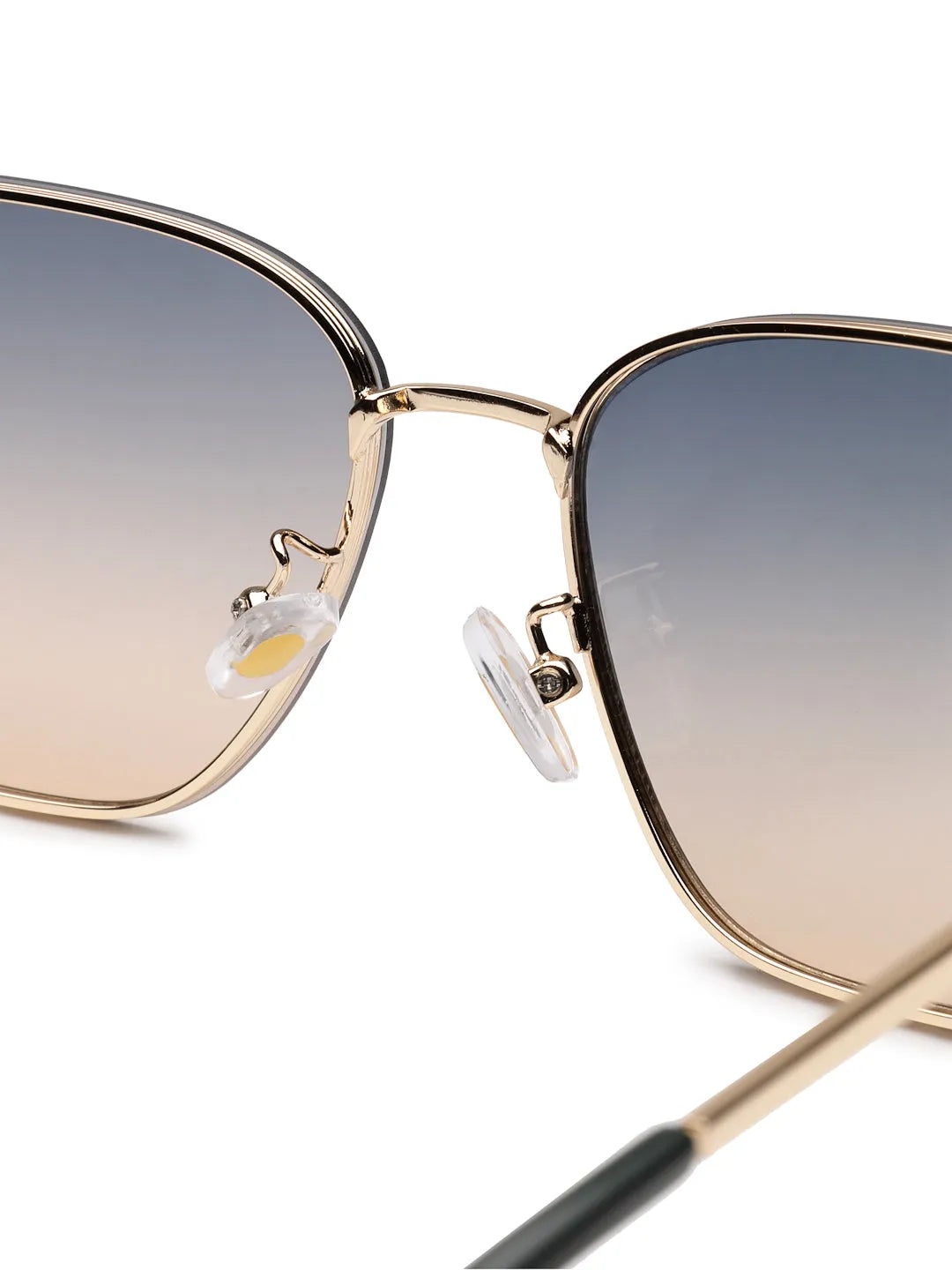 Nebular | Gradient Green Medium Full Rim Rectangle Sunglasses for Women [UV-protected]