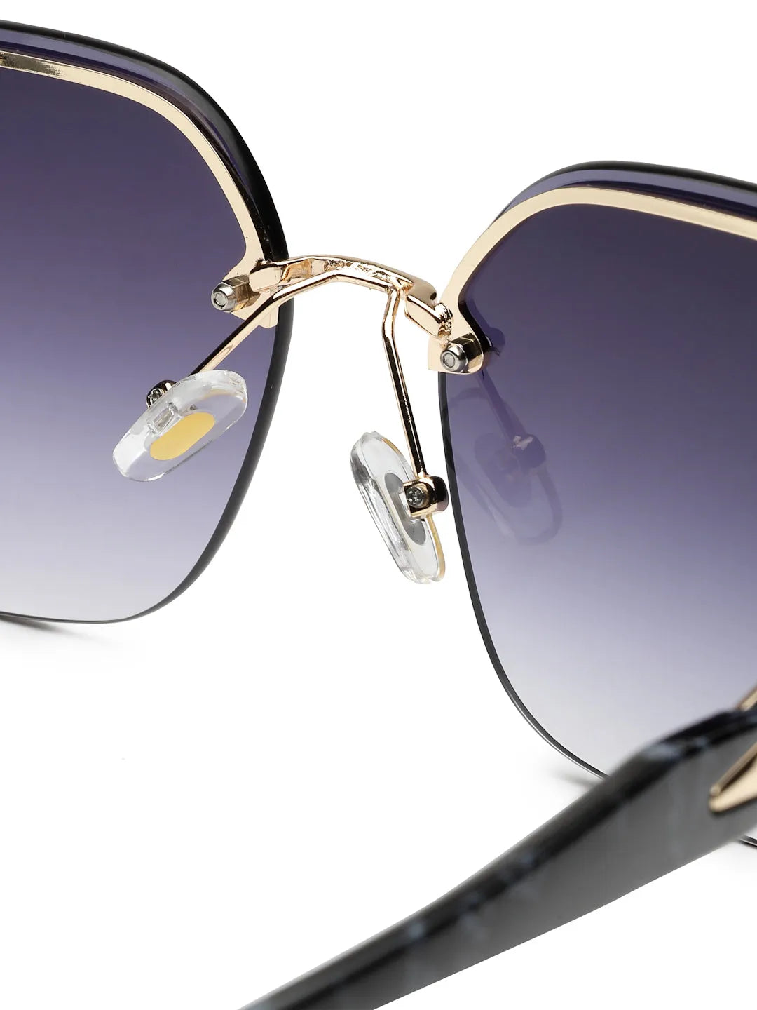 Parion | Gradient Black Medium Full Rim Oversized Sunglasses for Women [UV-protected]