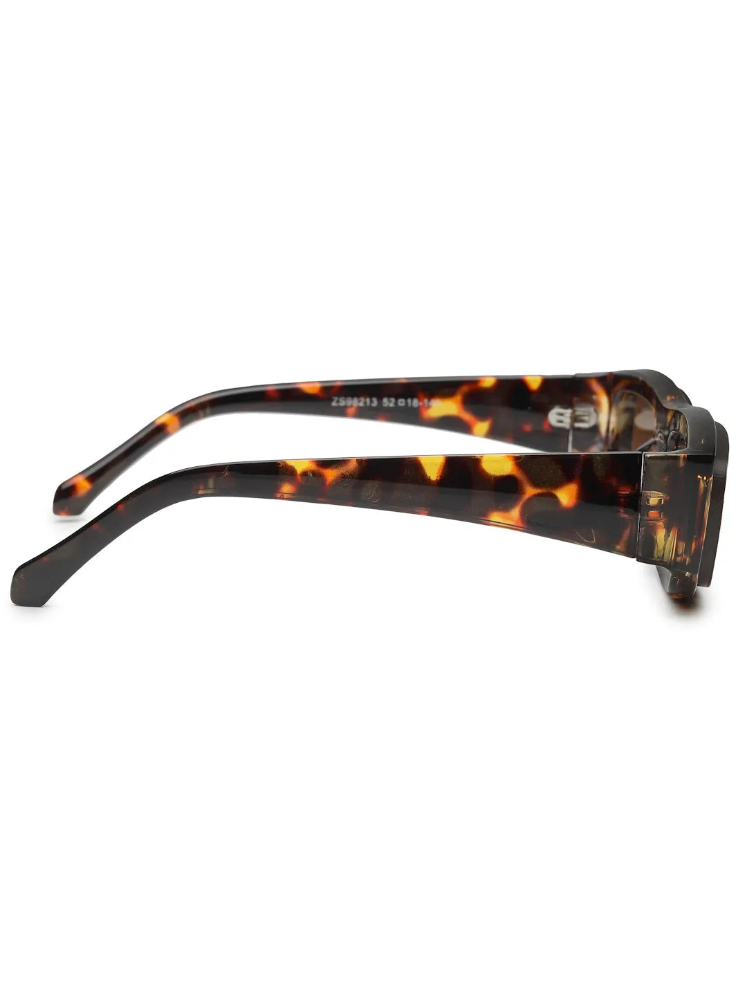 Crystix | Brown Small Full Rim Rectangle Sunglasses for Men & Women [UV-protected]