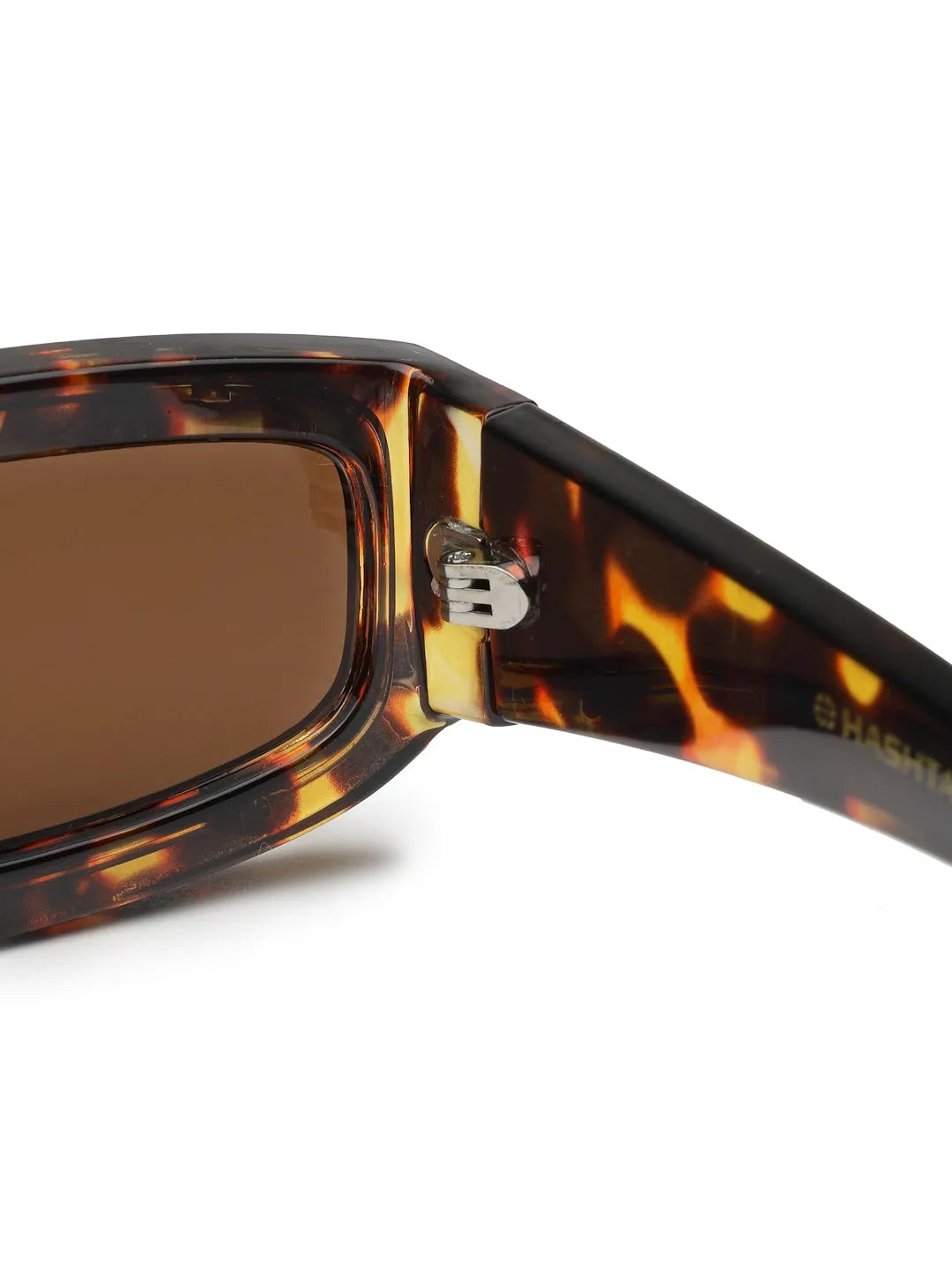 Crystix | Brown Small Full Rim Rectangle Sunglasses for Men & Women [UV-protected]