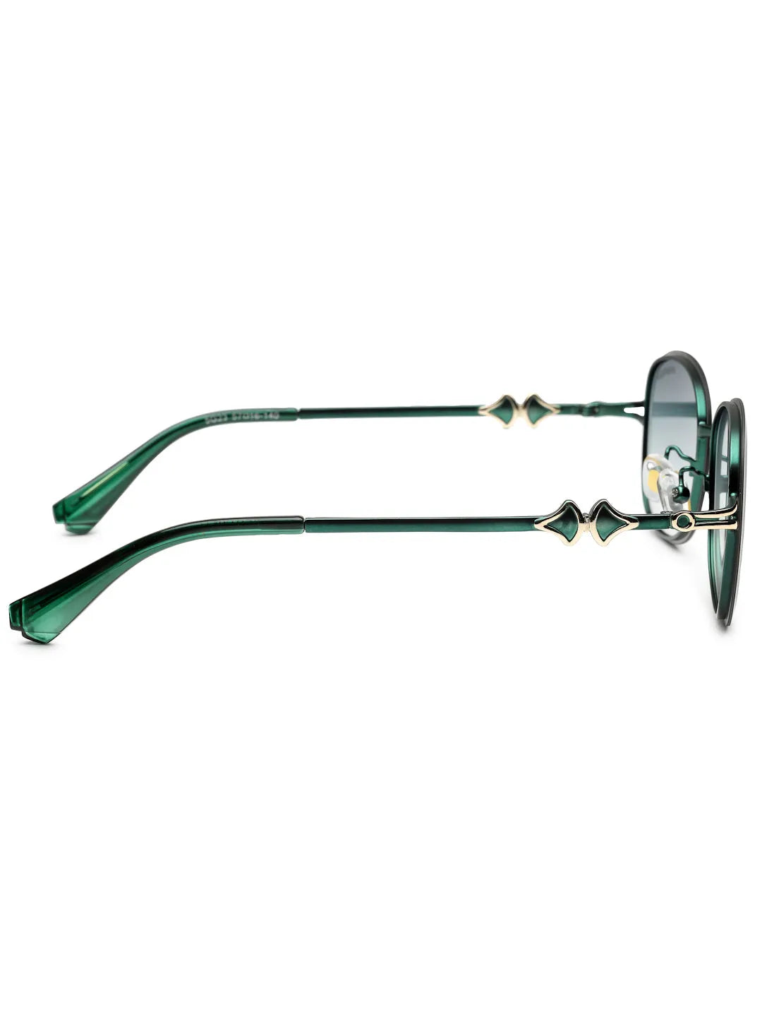 Crypta | Green Medium Full Rim Oval Sunglasses for Women [UV-protected]