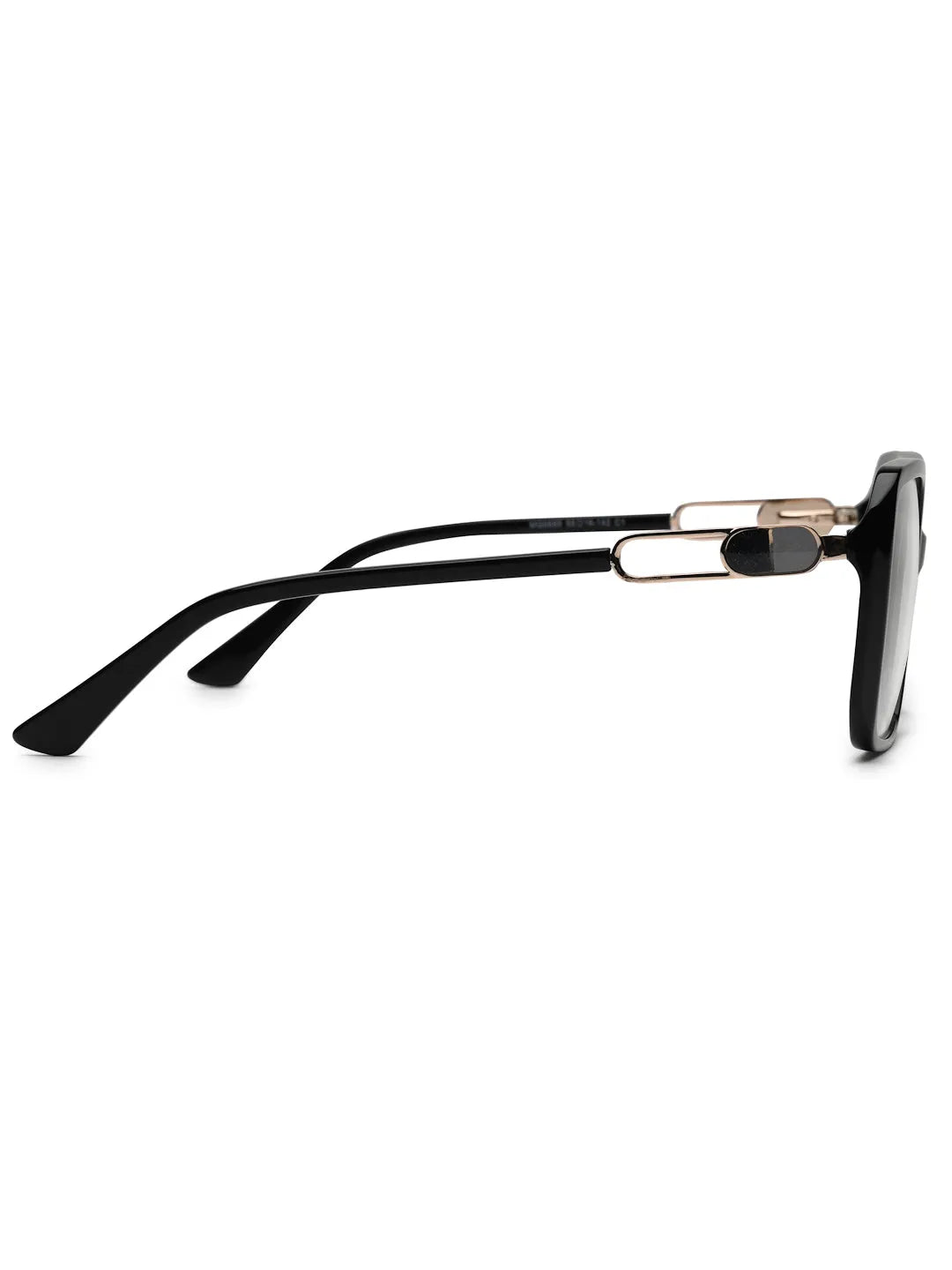 Luxury | Black Medium Full Rim Square Eyeglasses for Women [Demo Lens]