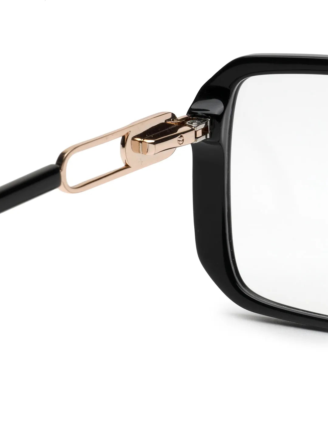 Luxury | Black Medium Full Rim Square Eyeglasses for Women [Demo Lens]