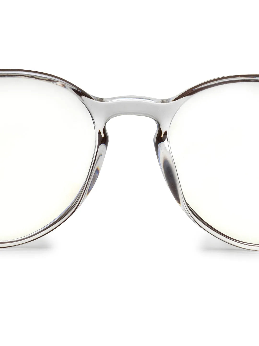 AB Junior | Transparent Brown Small Full Rim Round Eyeglasses for Kids [Blue Block]