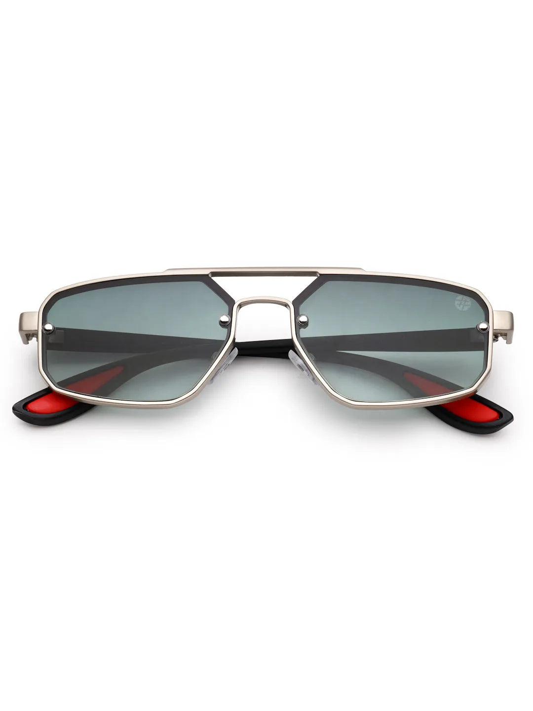 Shadron | Green Medium Full Rim Rectangle Sunglasses for Men [UV-protected]