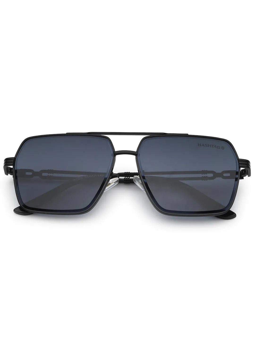 Orbital | Black Medium Full Rim Rectangle Sunglasses for Men & Women [UV-protected]