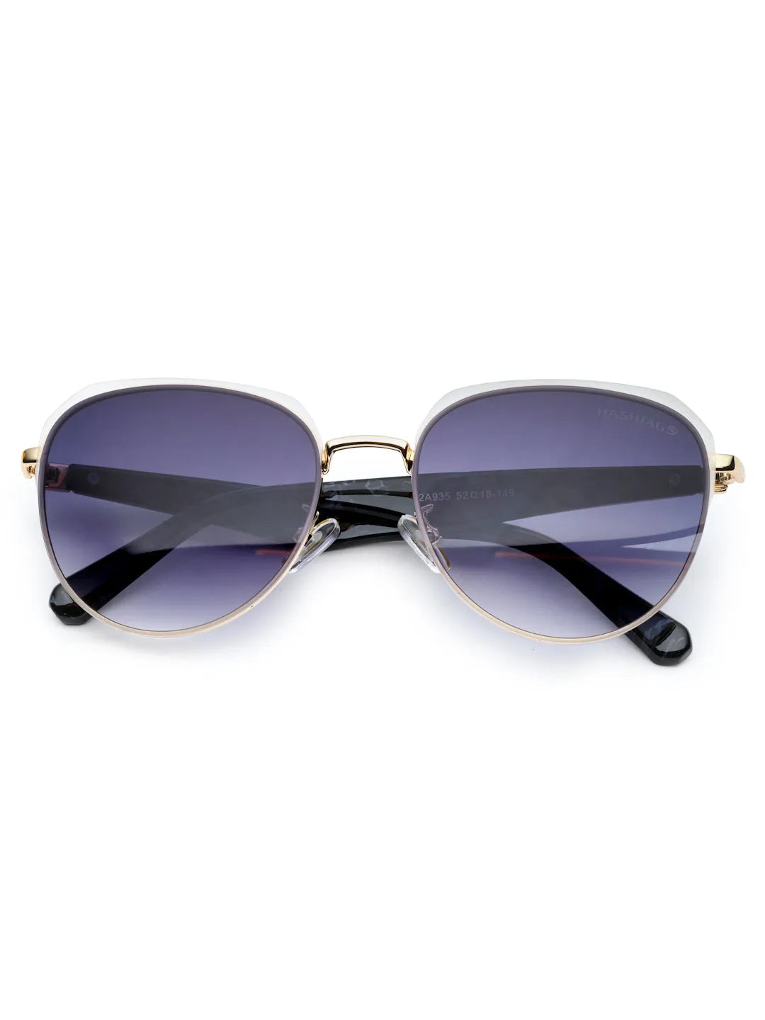 Eclipra | Gradient Grey Large Full Rim Oval Sunglasses for Women [UV-protected]