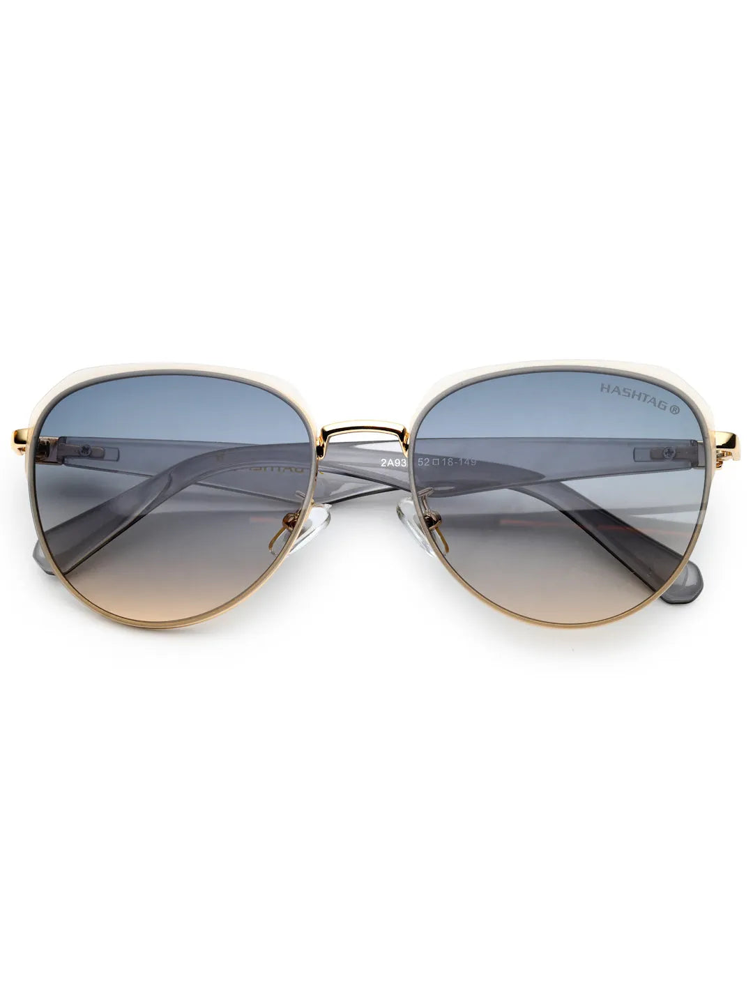 Eclipra | Gradient Purple Large Full Rim Oval Sunglasses for Women [UV-protected]