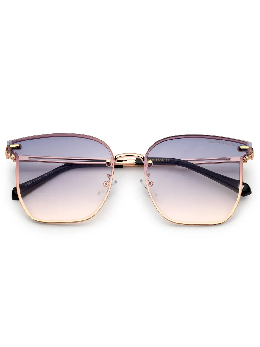 Arionis | Gradient L.Blue & Pink Oversized Full Rim Wayfarer Sunglasses for Women [UV-protected]