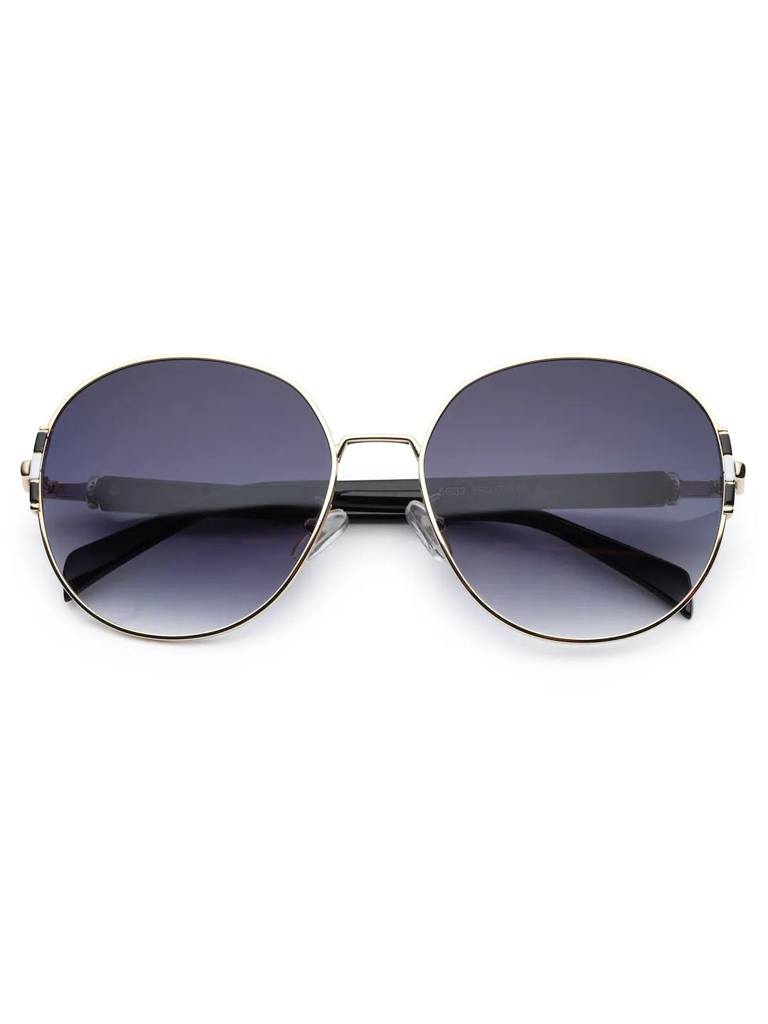 Drakon | Gradient Purple Oversized Full Rim Round Sunglasses for Women [UV-protected]