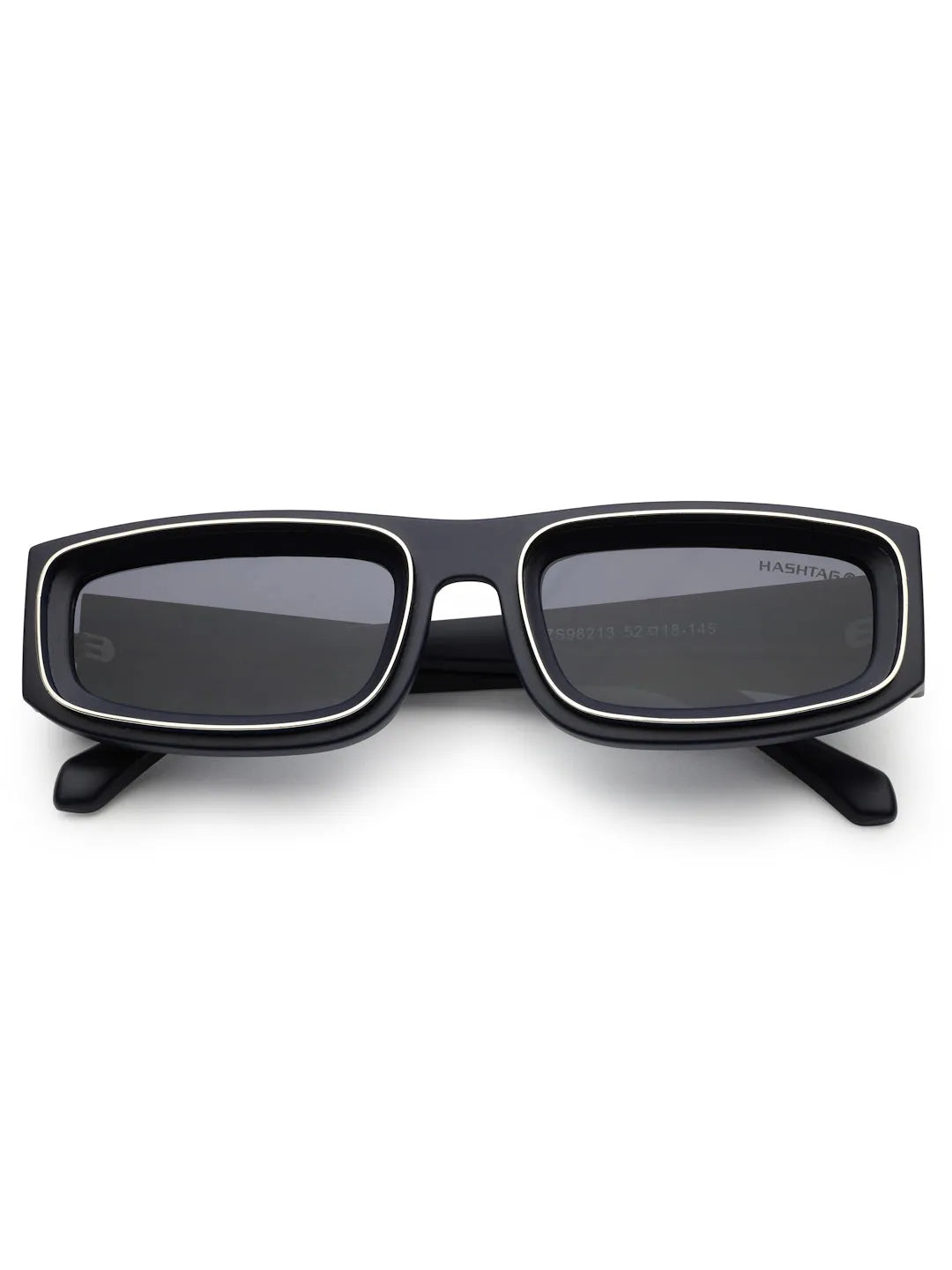 Crystix | Blue Small Full Rim Rectangle Sunglasses for Men & Women [UV-protected]