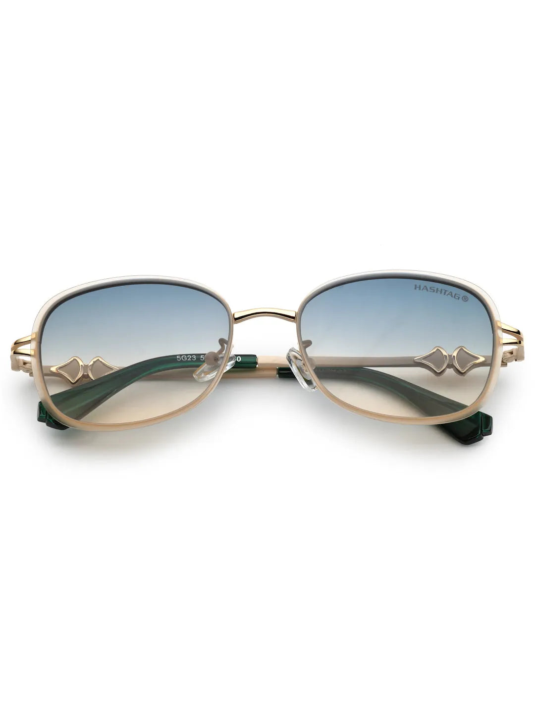 Crypta | Cream Medium Full Rim Oval Sunglasses for Women [UV-protected]