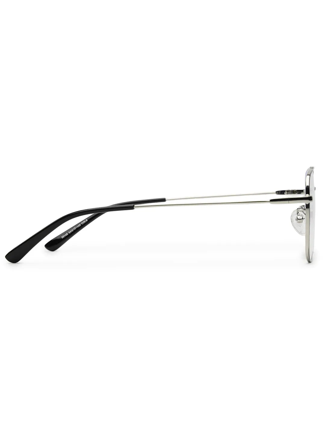 Jovion | Black & Silver Medium Full Rim RECTANGLE Computer Glasses for Men & Women [Blue Block]