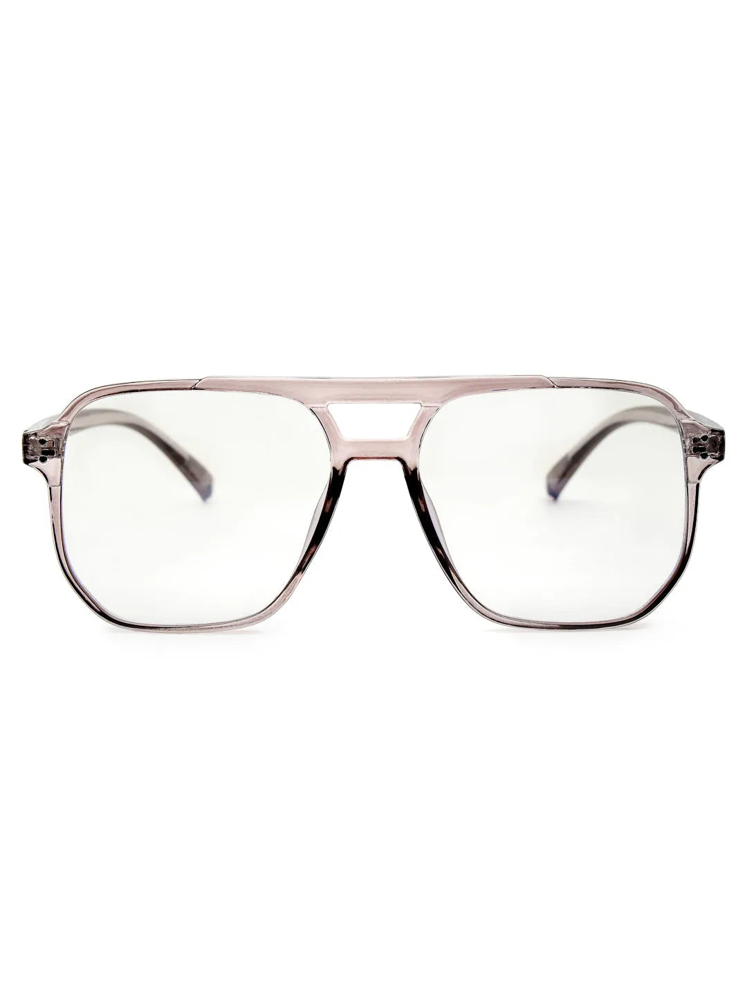 Lumnos | Brown Medium Full Rim Square Computer Glasses for Men & Women [Blue Block]