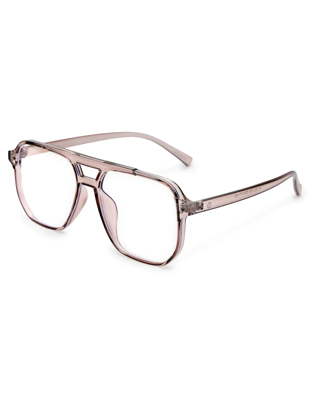 Lumnos | Brown Medium Full Rim Square Computer Glasses for Men & Women [Blue Block]