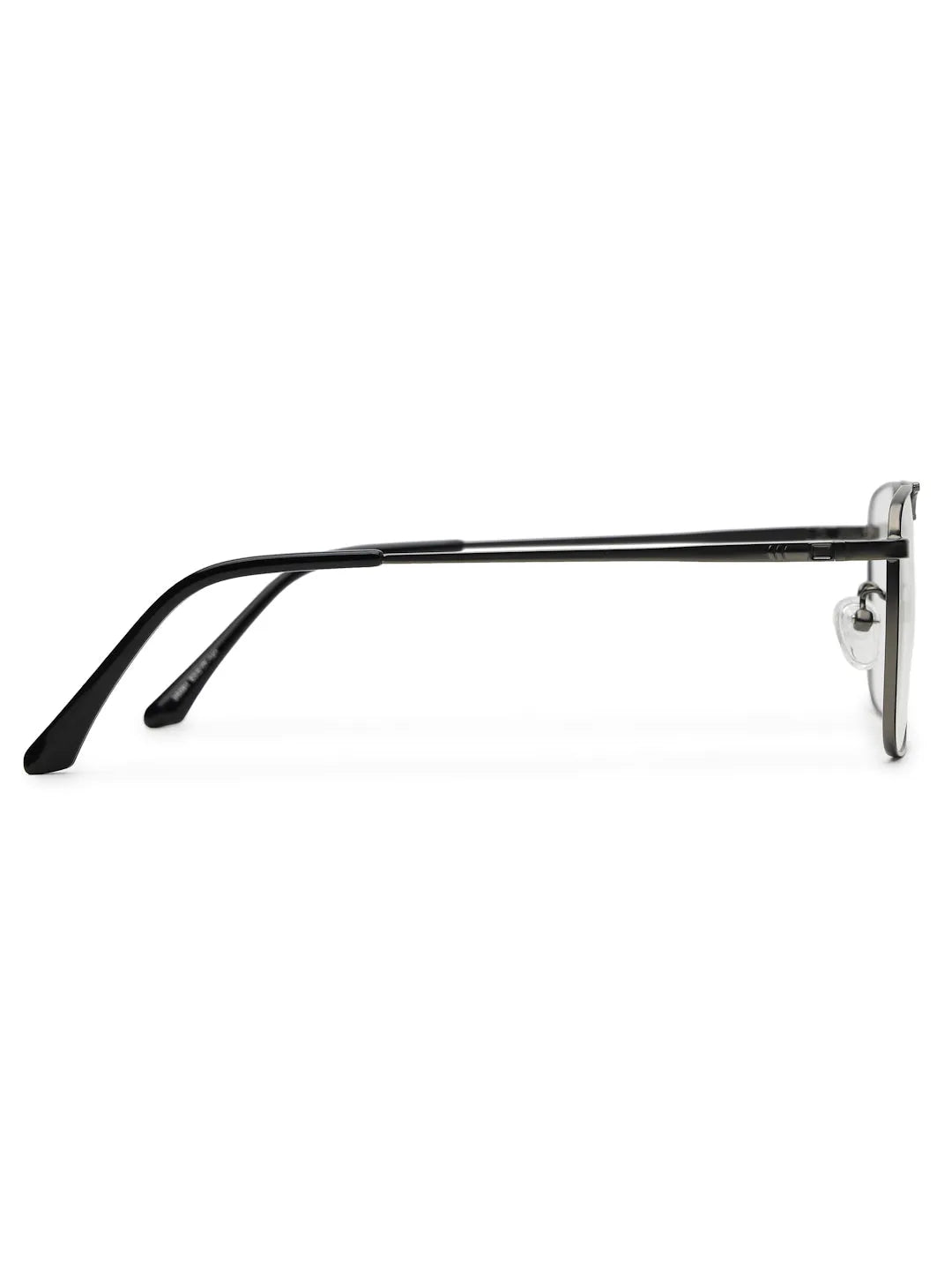 Neuron | Black & Grey Medium Full Rim RECTANGLE Computer Glasses for Men & Women [Blue Block]