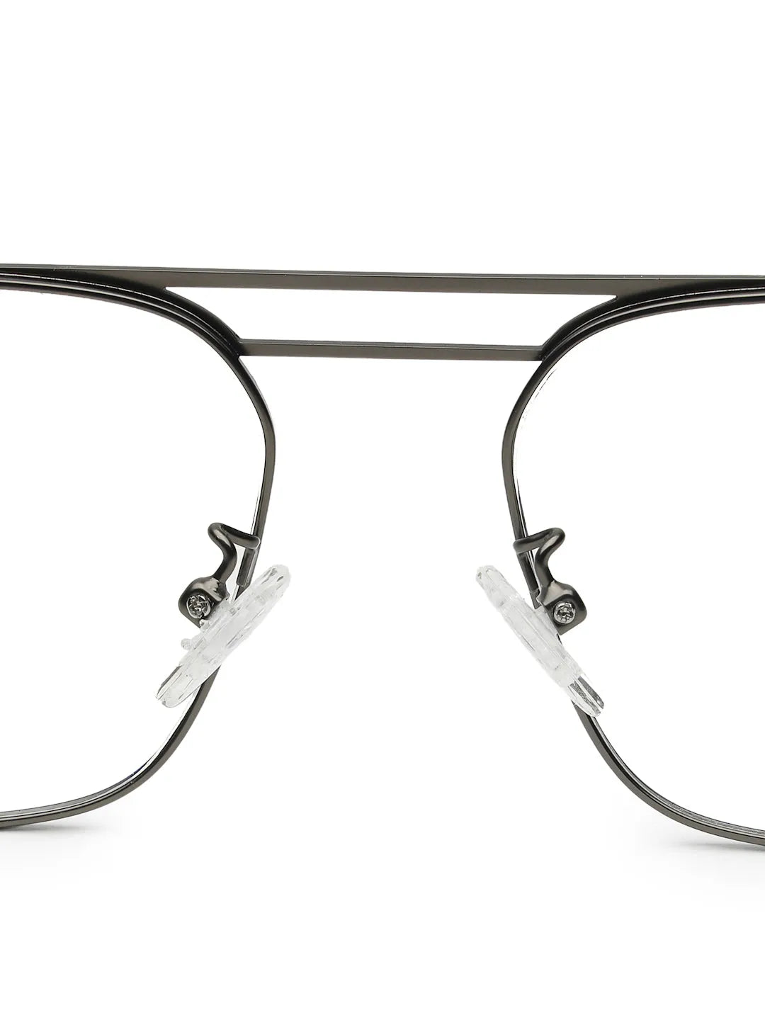 Neuron | Black & Grey Medium Full Rim RECTANGLE Computer Glasses for Men & Women [Blue Block]