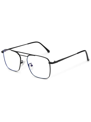 Neuron | Black Medium Full Rim RECTANGLE Computer Glasses for Men & Women [Blue Block]