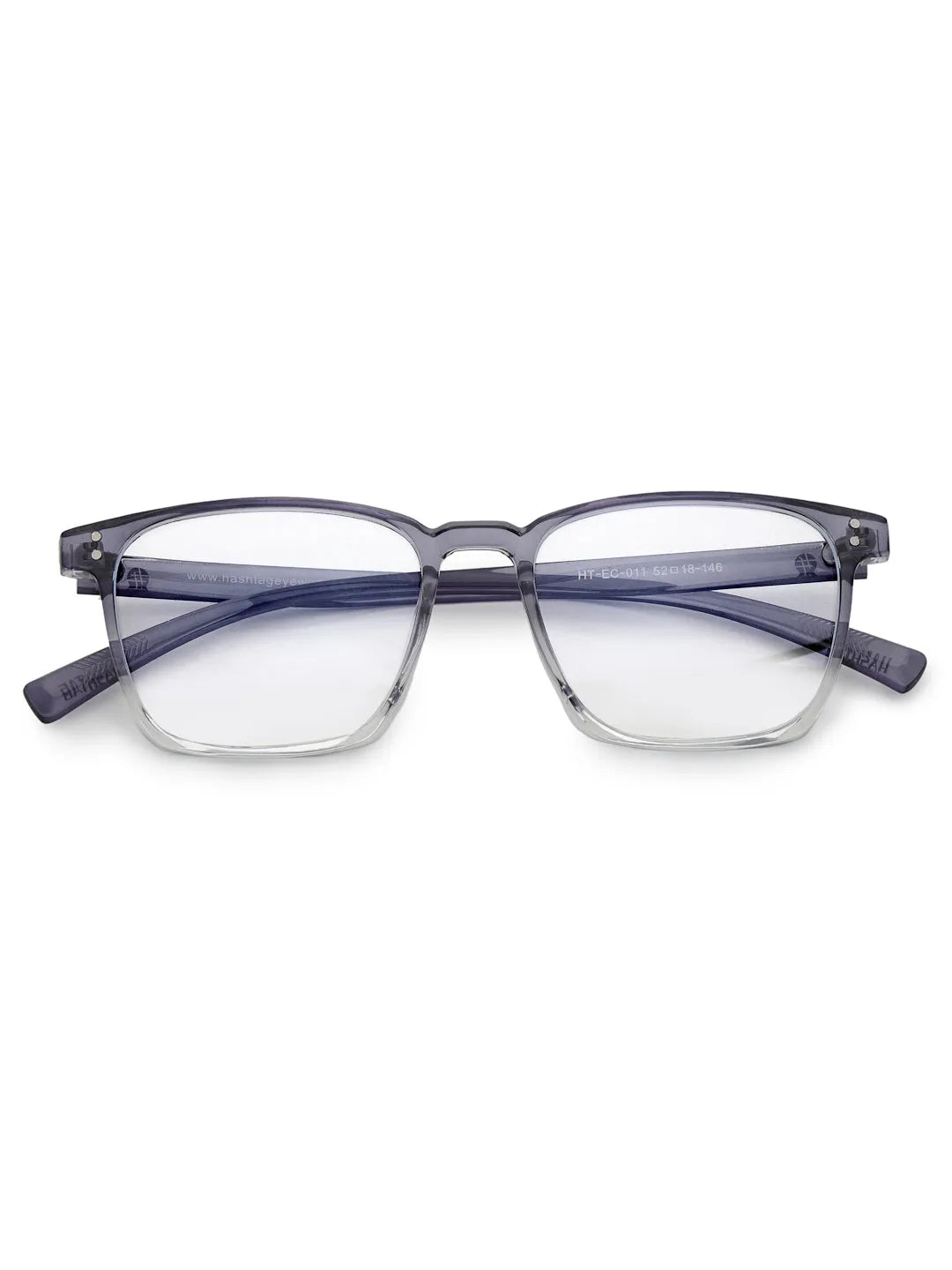 Novara | Gradient Blue Medium Full Rim Wayfarer Computer Glasses for Men & Women [Blue Block]