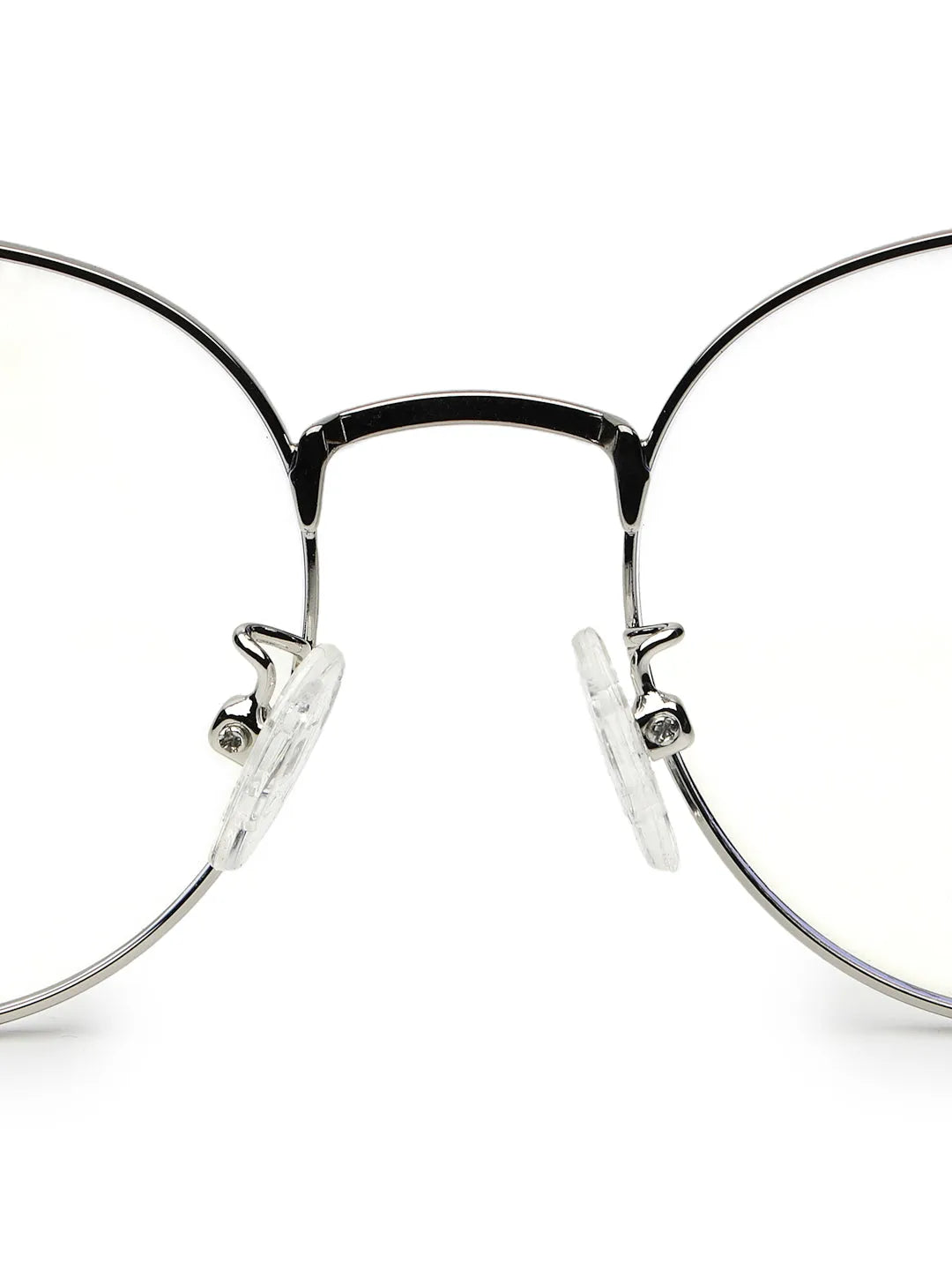 Galveris | Silver Small Full Rim Round Computer Glasses for Men & Women [Blue Block]