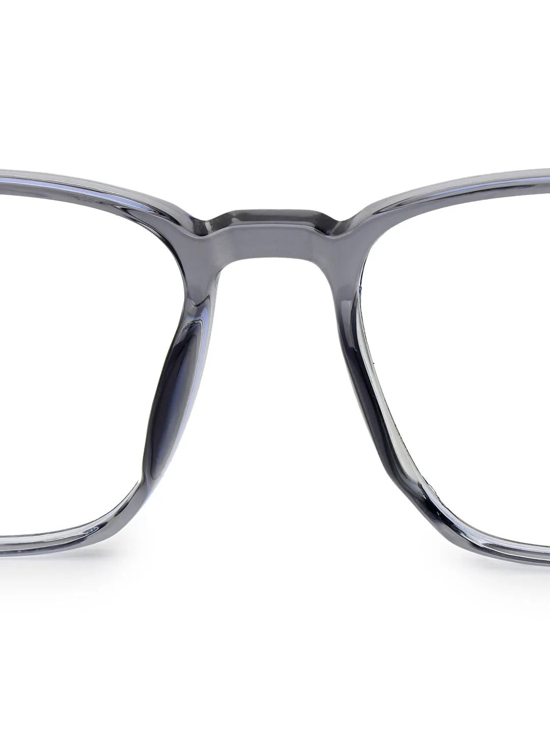 Novara | Grey Medium Full Rim Wayfarer Computer Glasses for Men & Women [Blue Block]