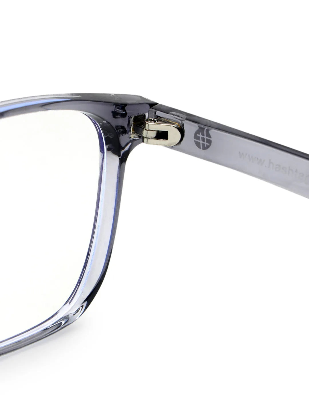 Novara | Grey Medium Full Rim Wayfarer Computer Glasses for Men & Women [Blue Block]