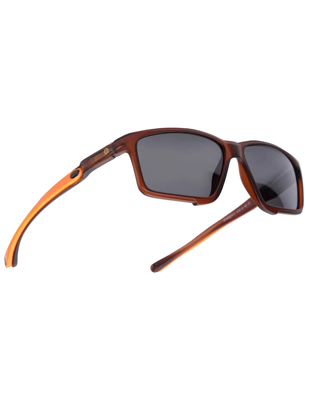 H2R | Brown Medium Full Rim Rectangle Sports for Men & Women [Polarized]