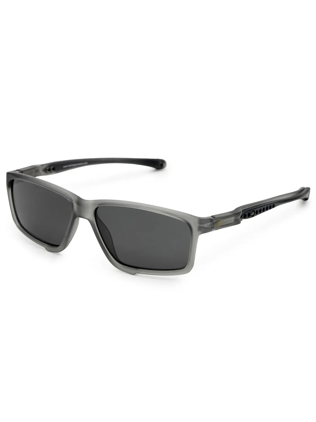 H2R | Grey Medium Full Rim Rectangle Sports for Men & Women [Polarized]