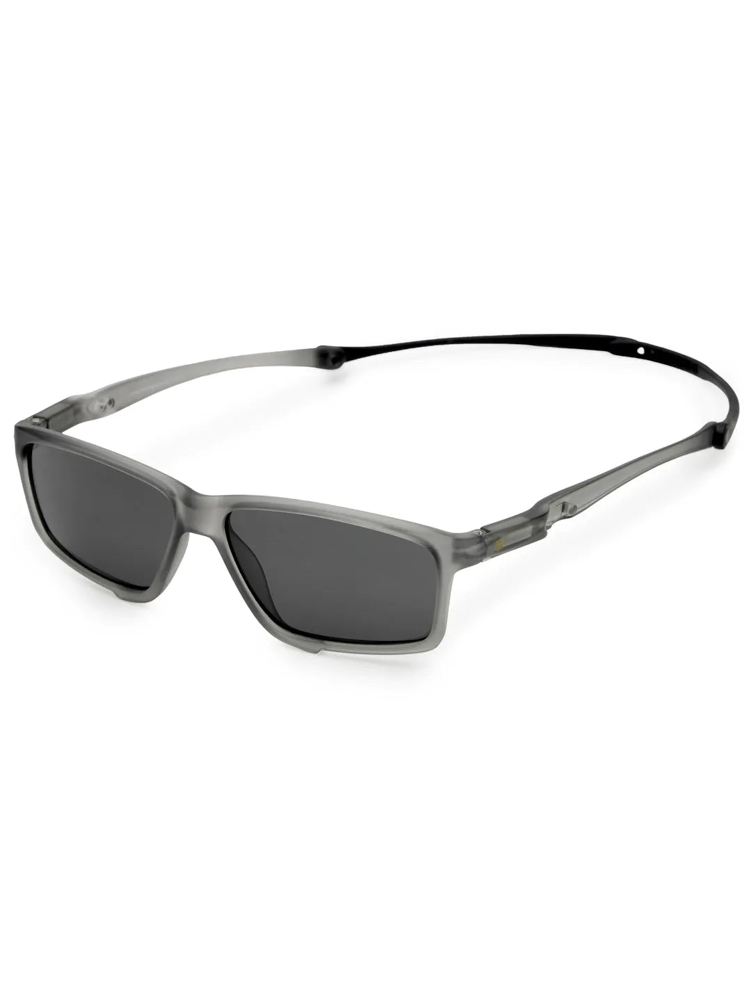 H2R | Grey Medium Full Rim Rectangle Sports for Men & Women [Polarized]
