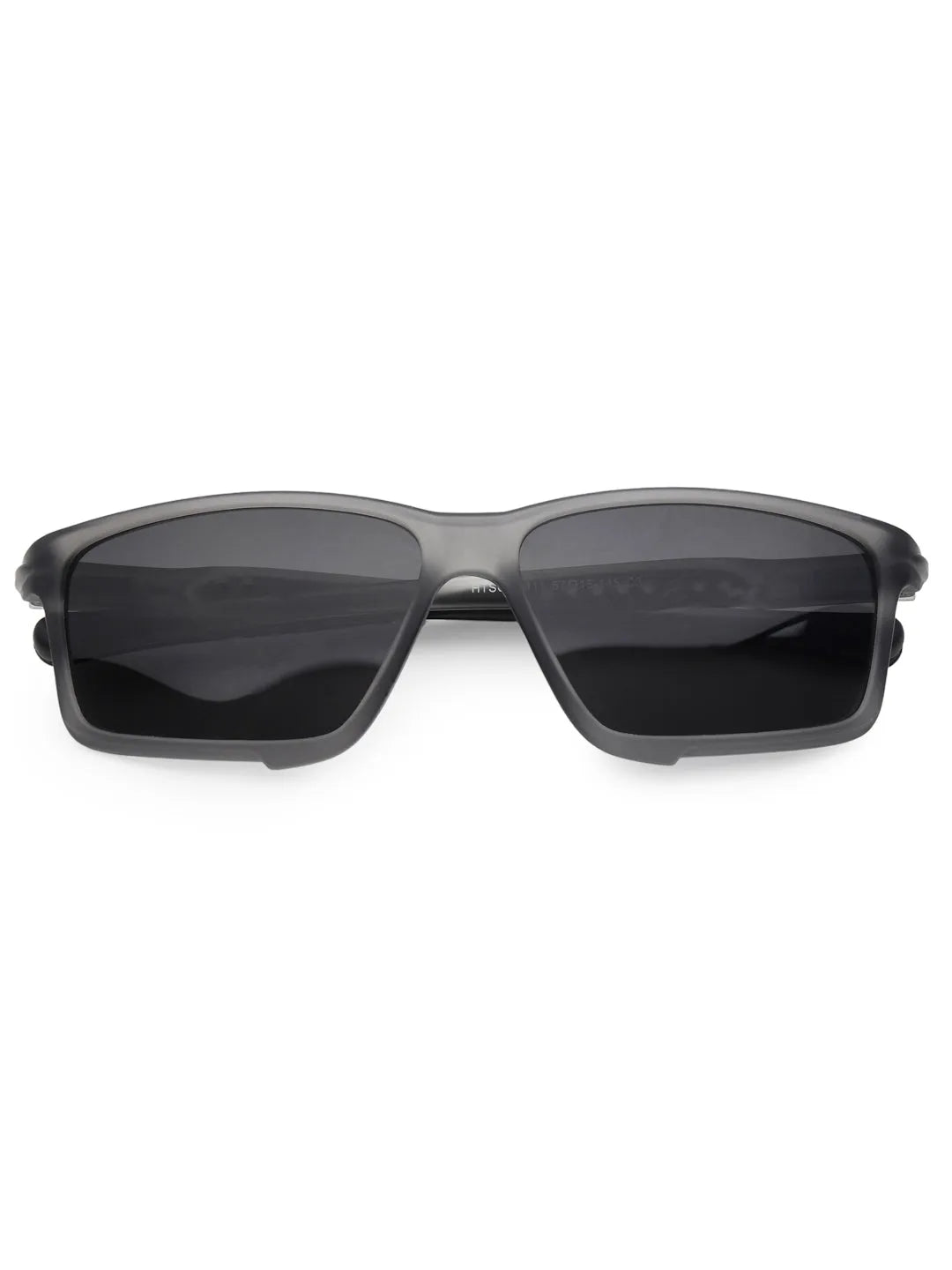 H2R | Grey Medium Full Rim Rectangle Sports for Men & Women [Polarized]