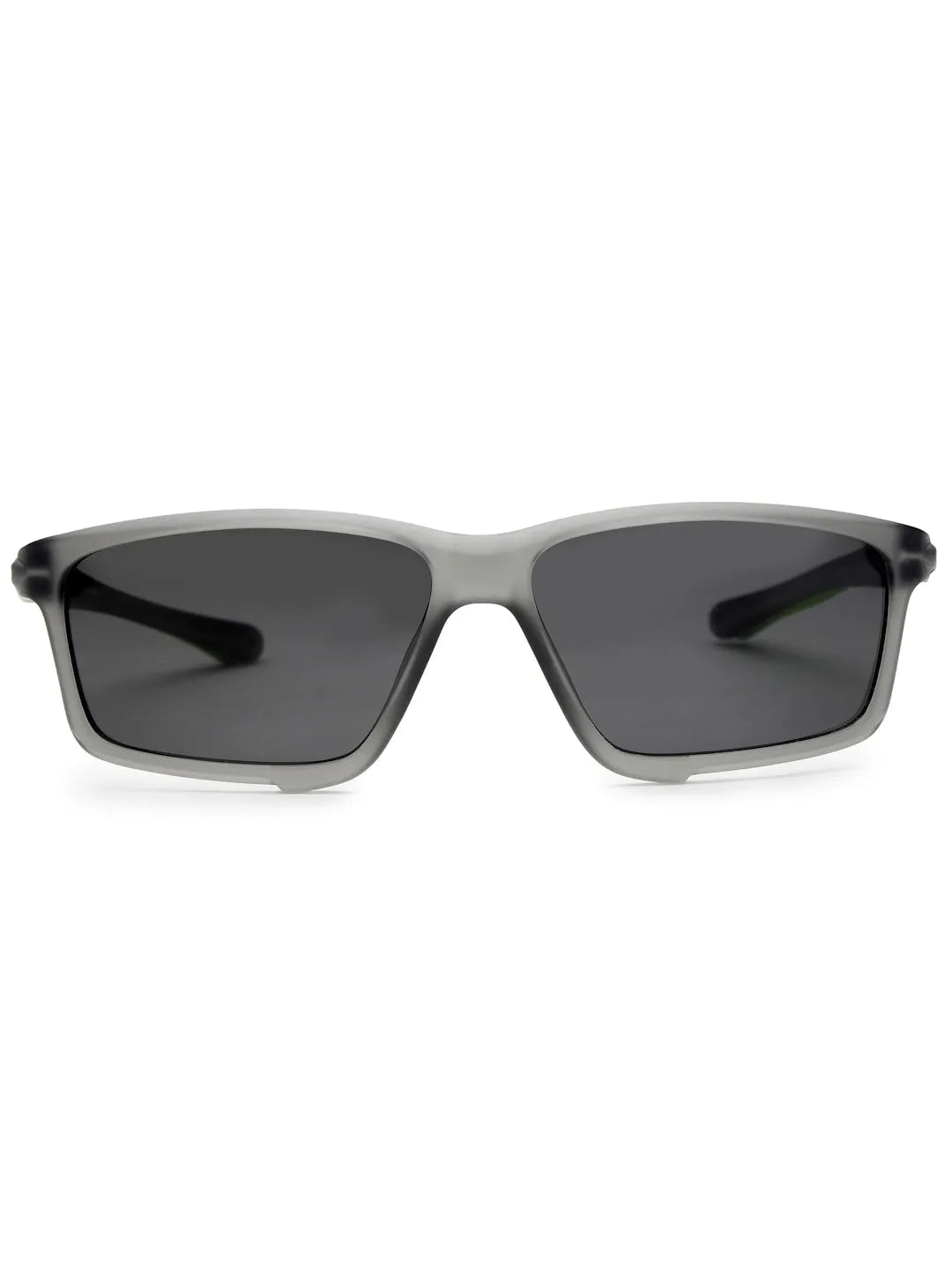 H2R | Grey/Green Medium Full Rim Rectangle Sports for Men & Women [Polarized]